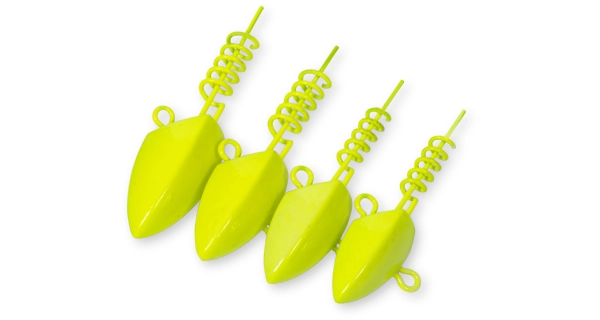 BLACK CAT - Jigová hlavička Jig Head 28 g 2 ks Fluo žlutá
