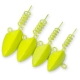 BLACK CAT - Jigová hlavička Jig Head 45 g 2 ks Fluo žlutá