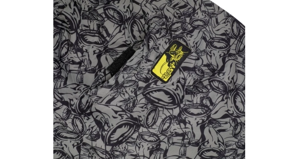 BLACK CAT - Kraťasy Beach Shorts Grey Black vel. S