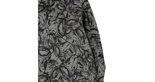 BLACK CAT - Kraťasy Beach Shorts Grey Black vel. S
