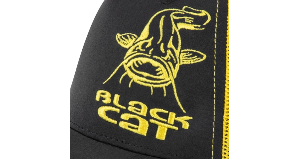 BLACK CAT - Kšiltovka Black and Yellow Trucker Cap