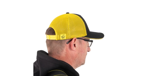 BLACK CAT - Kšiltovka Black and Yellow Trucker Cap