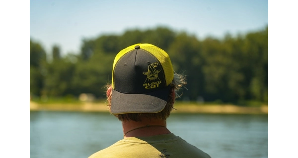 BLACK CAT - Kšiltovka Black and Yellow Trucker Cap