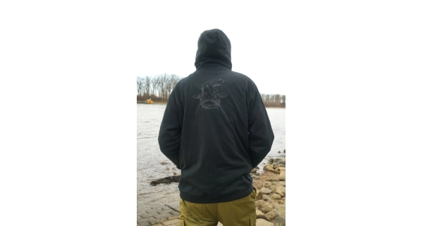 BLACK CAT - Mikina Black Zipped Hoody vel. 2XL