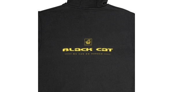 BLACK CAT - Mikina Cat Zipper Black vel. L