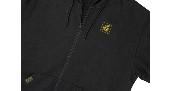 BLACK CAT - Mikina Cat Zipper Black vel. M
