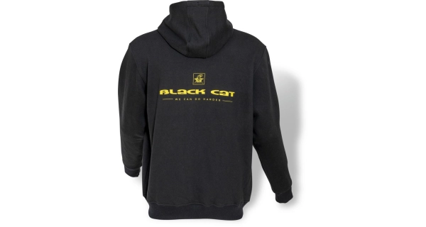 BLACK CAT - Mikina Cat Zipper Black vel. S