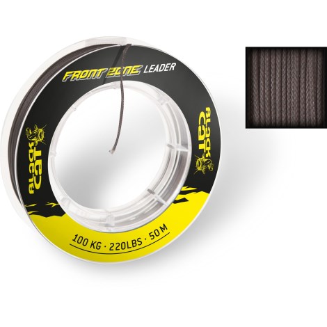 BLACK CAT - Návazcová Šňůra Front Zone Leader 1 mm 100 kg 50 m Černá