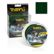 BLACK CAT - Pletená šňůra Zeus Line G2 Zelená 0,45 mm 46 kg 250 m