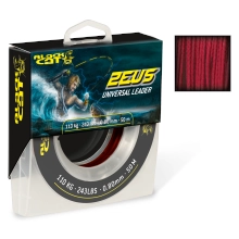 BLACK CAT - Pletená sumcová šňůra Zeus Line 0,80 mm 110 kg 50 m červená