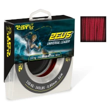 BLACK CAT - Pletená sumcová šňůra Zeus Line 0,80 mm 110 kg 50 m červená