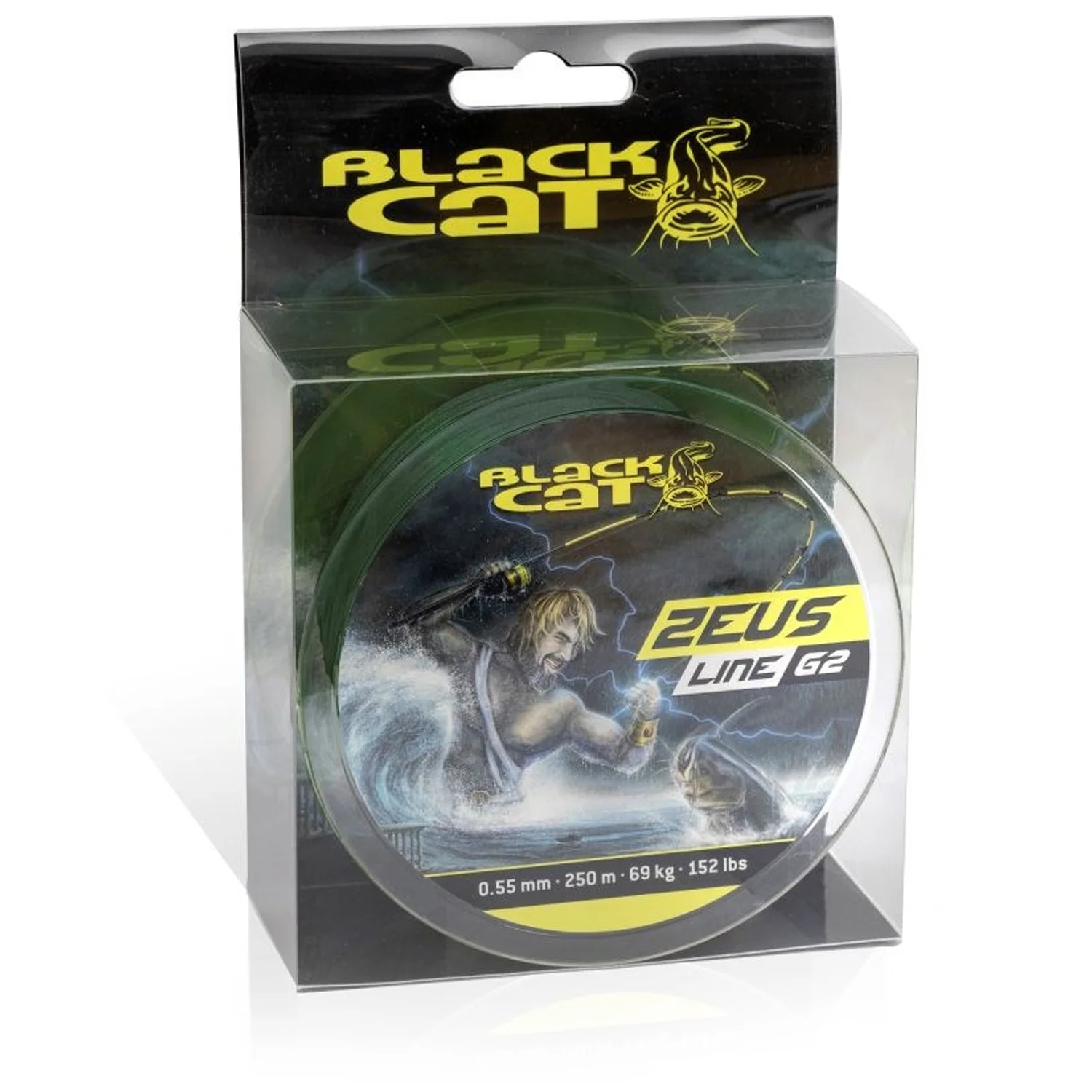 BLACK CAT BLACK CAT - Splétaná šňůra Zeus Line G2 0,38 mm 37 kg 250 m