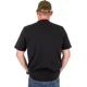 BLACK CAT - Tričko Distressed Logo Black Tee vel. 3XL