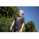 BLACK CAT - Tričko Distressed Logo Black Tee vel. 3XL