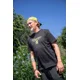 BLACK CAT - Tričko Distressed Logo Black Tee vel. 3XL