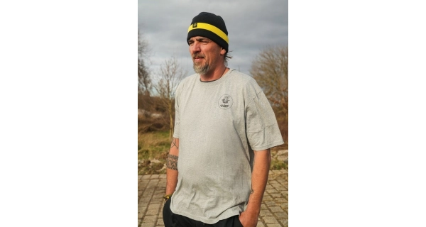 BLACK CAT - Tričko Grey Marl T-Shirt vel. 2XL