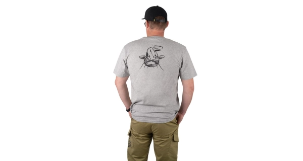 BLACK CAT - Tričko Grey Marl T-Shirt vel. XL