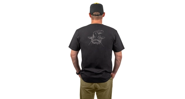 BLACK CAT - Tričko Logo Black T-Shirt vel. M