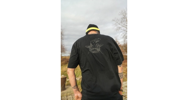 BLACK CAT - Tričko Logo Black T-Shirt vel. M