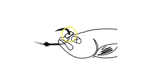 BLACK CAT - Zarážky Baitfish Stopper Černá 1,5 m