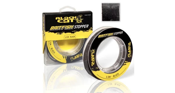 BLACK CAT - Zarážky Baitfish Stopper Černá 1,5 m