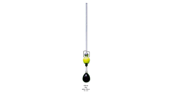 BUBENÍK - Nahazovací štiková bójka (samokotvící) 80 g 100 cm 