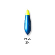 BUBENÍK - Podvodní splávek 20 g žlutá + modrá