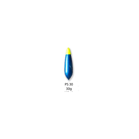 BUBENÍK - Podvodní splávek 30 g žlutá + modrá
