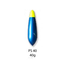 BUBENÍK - Podvodní splávek 40 g žlutá + modrá