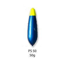 BUBENÍK - Podvodní splávek 50 g žlutá + modrá