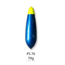 BUBENÍK - Podvodní splávek 70 g žlutá + modrá