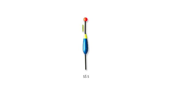 BUBENÍK - Splávek štika průběžný žlutá + modrá 5 g