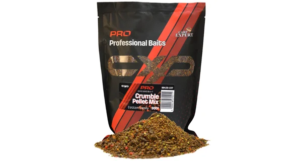 CARP EXPERT - Krmná směs Pro Crumble Pellet Mix 800 g Cotton Candy