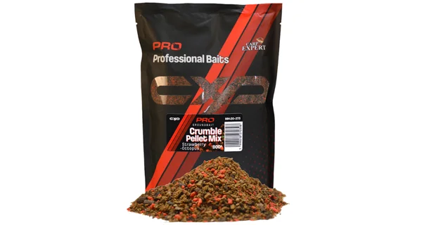 CARP EXPERT - Krmná směs Pro Crumble Pellet Mix 800 g Strawberry Octopus