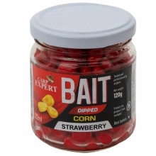 CARP EXPERT - Kukuřice v dipu Bait Dipped Corn Jahoda 212 ml