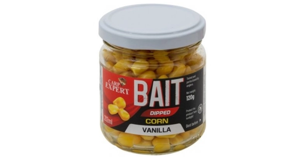 CARP EXPERT - Kukuřice v dipu Bait Dipped Corn Vanilka 212 ml