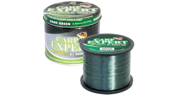 CARP EXPERT - Monofilní vlasec 0,45 mm 20,6 kg 1200 m Tmavě zelená