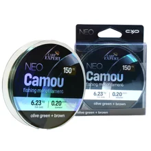 CARP EXPERT - Monofilní vlasec Neo Camou Olive Green + Brown 0,30 mm 11,61 kg 150 m