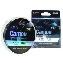CARP EXPERT - Monofilní vlasec Neo Camou Olive Green + Brown 0,35 mm 14 kg 150 m