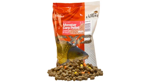 CARP EXPERT - Pelety Smart Monster Carp pellet 4,5 mm 800 g Sweetcorn N-Butyric