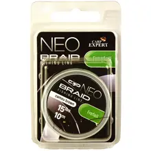 CARP EXPERT - Pletená návazcová šňůra Neo Frefall 35 lb 10 m Camou Brown