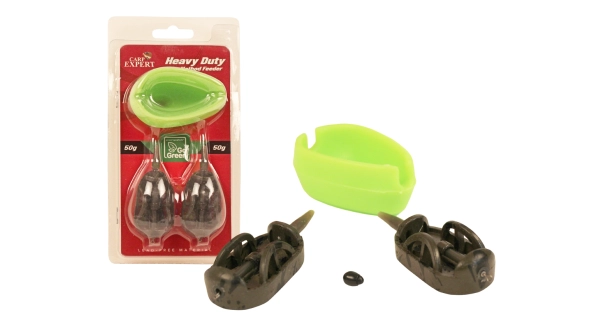 CARP EXPERT - Sada krmítek Heavy Duty Method Feeder Go Green 50 g 2 ks