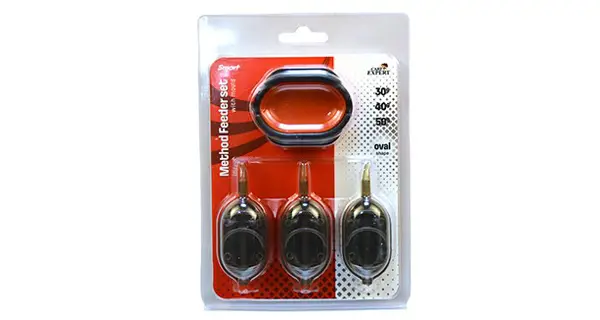 CARP EXPERT - Sada krmítek s formičkou Oval Method Set 3 ks 30 + 40 + 50 g