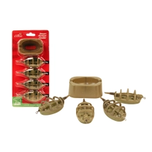CARP EXPERT - Sada krmítek Smart Method Feeder Go Green 30 g 40 g 40 g 60 g 4 ks