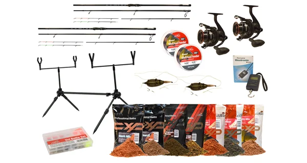 CARP EXPERT - Sada Prut Max2 DT Feeder Heavy 3,6 m + Naviják Max2 DT 6000 + Příslušenství