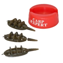 CARP EXPERT - Set krmných košíků a plnicí formy Method 15-30 g 3 ks