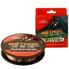 CARP EXPERT - Šňůra Power Method Feeder 0,25 mm 8,67 kg 200 m Hnědá