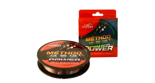 CARP EXPERT - Šňůra Power Method Feeder 0,25 mm 8,67 kg 200 m Hnědá