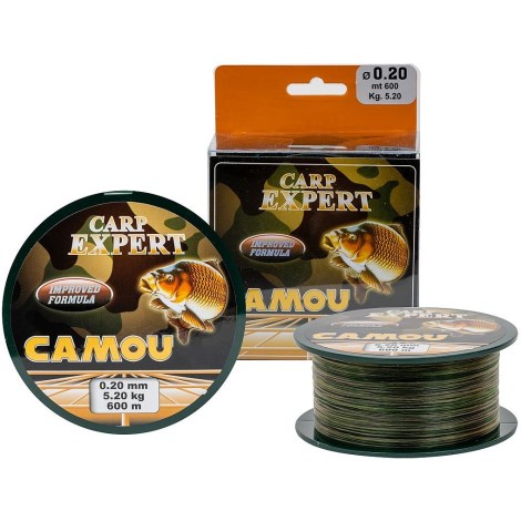 CARP EXPERT - Vlasec Camou 600 m 0,20 mm 5,2 kg