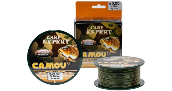 CARP EXPERT - Vlasec Camou 600 m 0,25 mm 8,6 kg